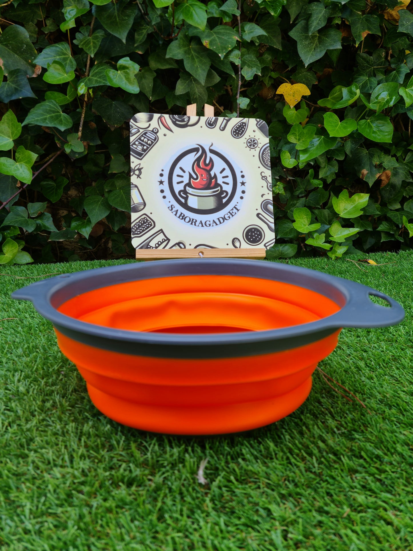 Colador Redondo de Silicona Plegable 24 cm - Comodidad y Ahorro de Espacio en tu Cocina