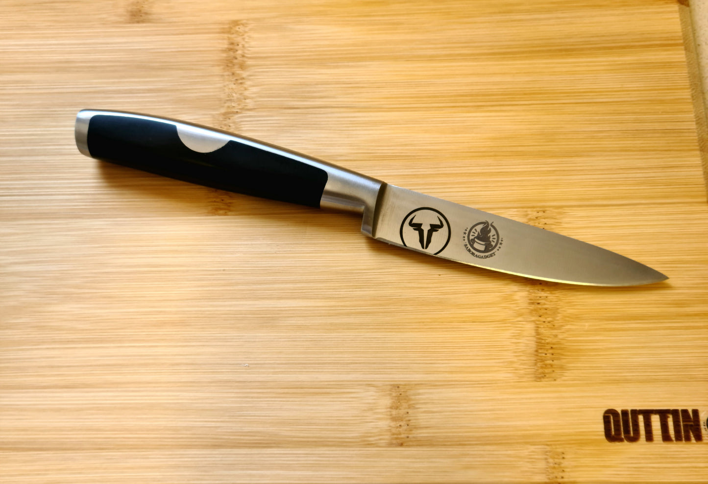 Kit “Afilando Pasiones con Saboragadget” (1-Cuchillo chef mas 1-Puntilla y 1-Piedra de Afilar)