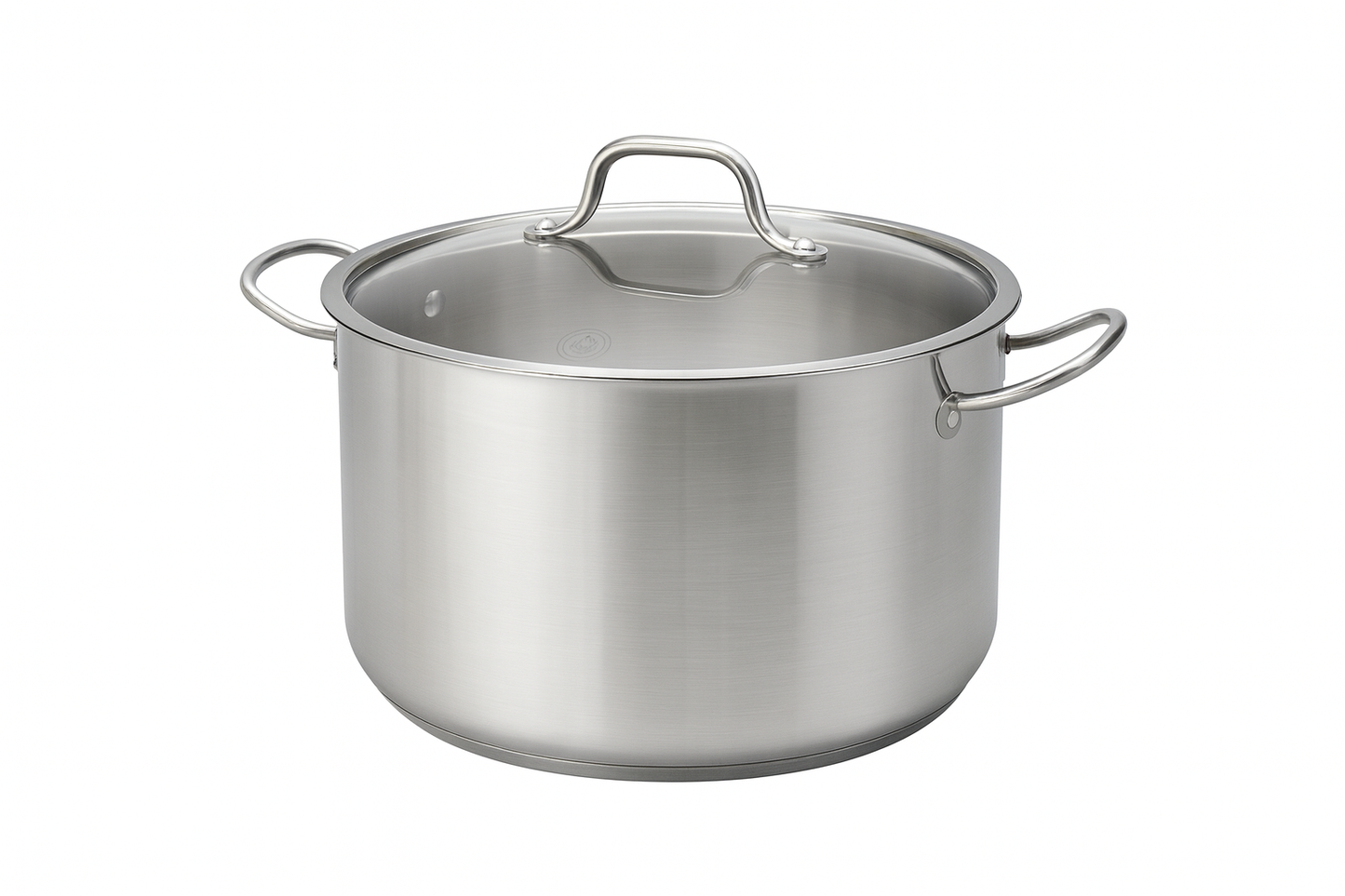 olla de acero con tapa
