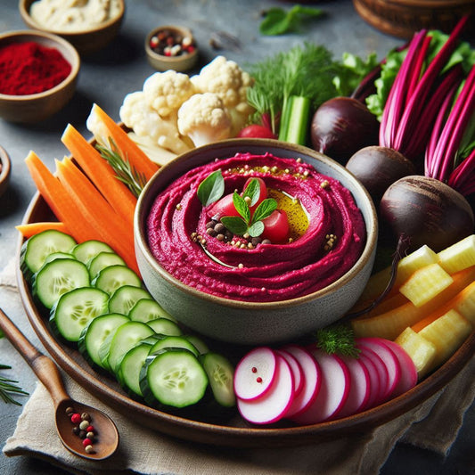 Hummus de Remolacha con Crudités al Estilo Saboragadget